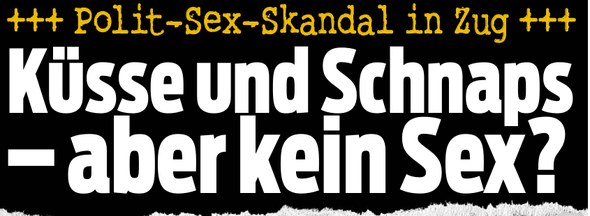 Schlagzeile «Küsse und Schnaps, aber kein Sex?», Blick, Seite 12, 6. Januar 2015