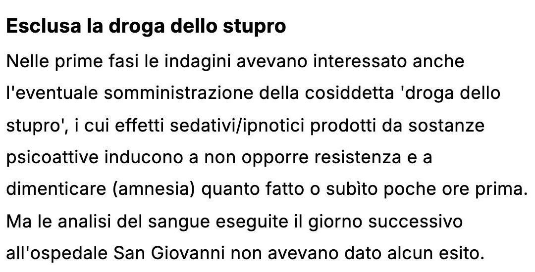 Schlagzeile «Esclusa la droga dello stupro», laRegione, 22. März 2021